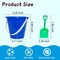 24 Pack Beach Buckets and Shovels Set for Kids, 5.28 Inch Colorful Sand Pails with Sand Shovels, Summer Beach Toys for Sandcastle Building, Party Favors, Sandbox and Outdoor Play